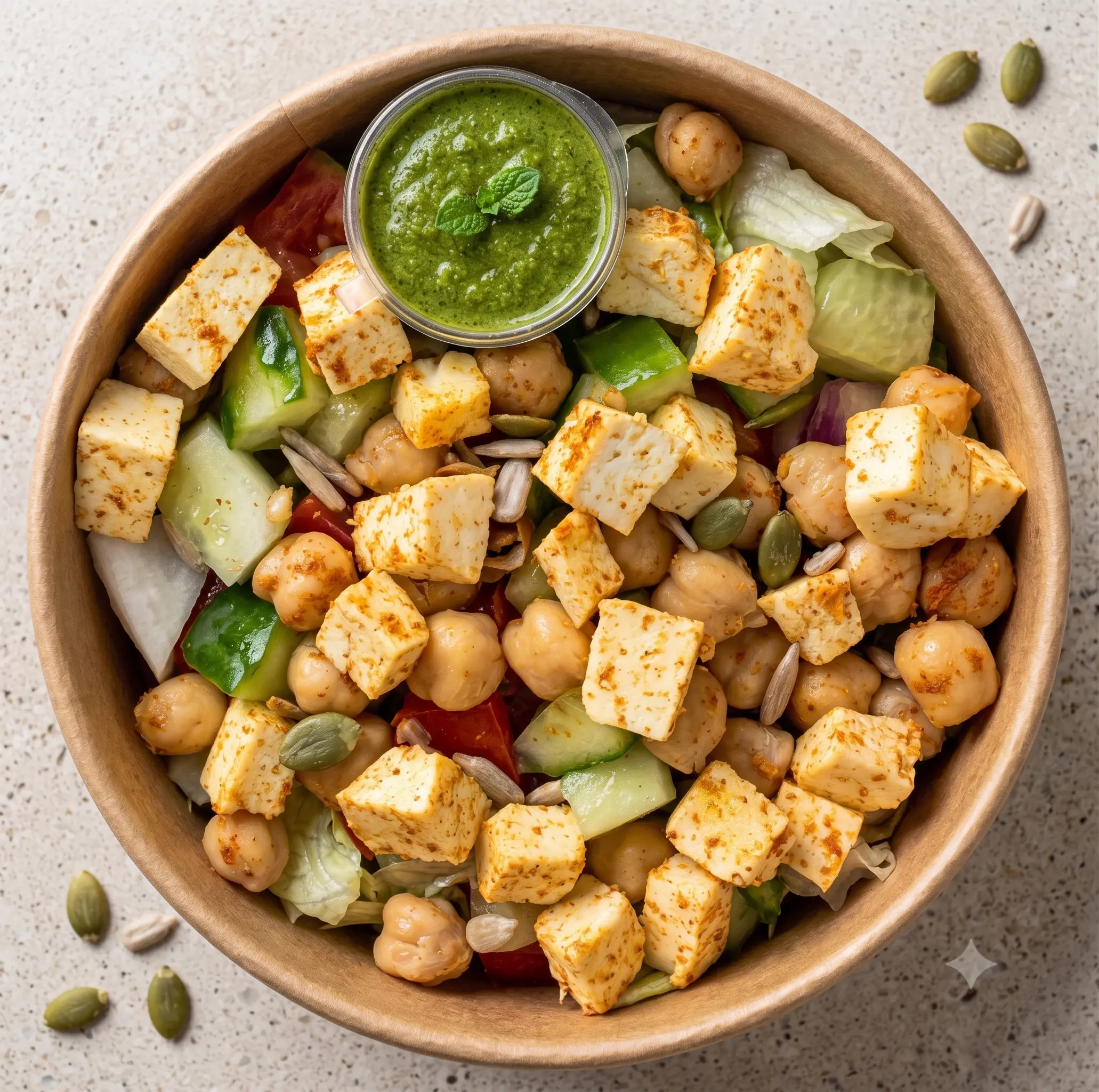 Paneer Chole Power Salad